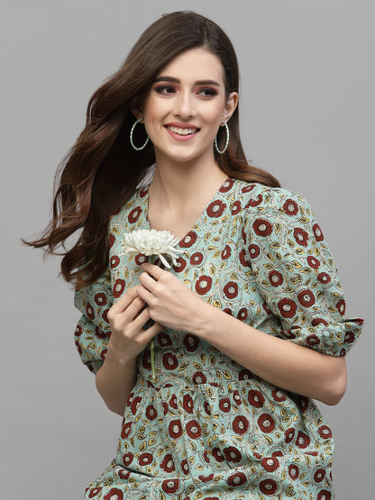 Floral Printed Cotton Co-Ords set