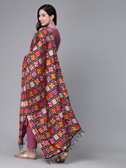 Solid Cotton Blend Straight Kurta Pant Dupatta Set