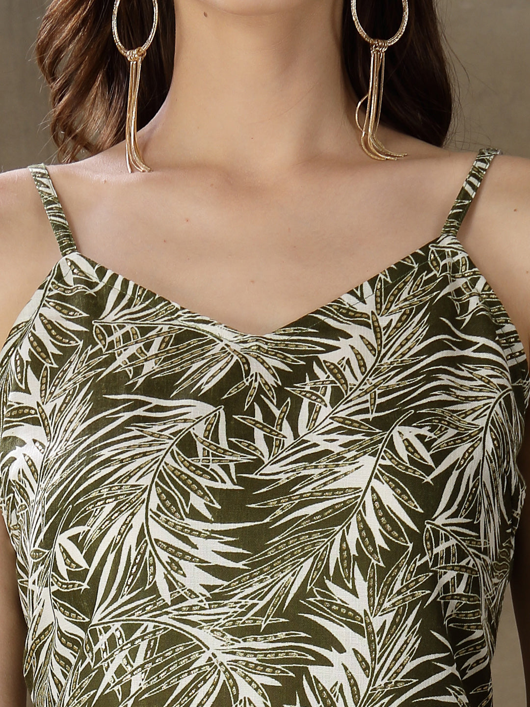 Printed Cotton Blend Straight Kurta Pant Set