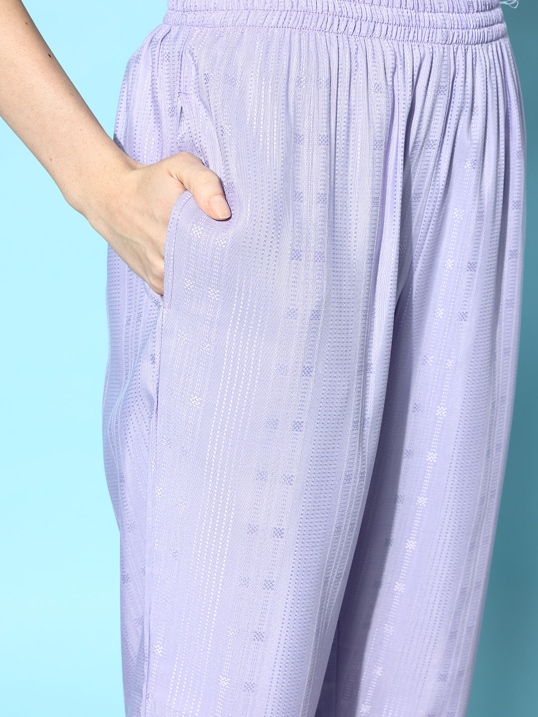 Self Design Rayon Blend Co-Ords Set