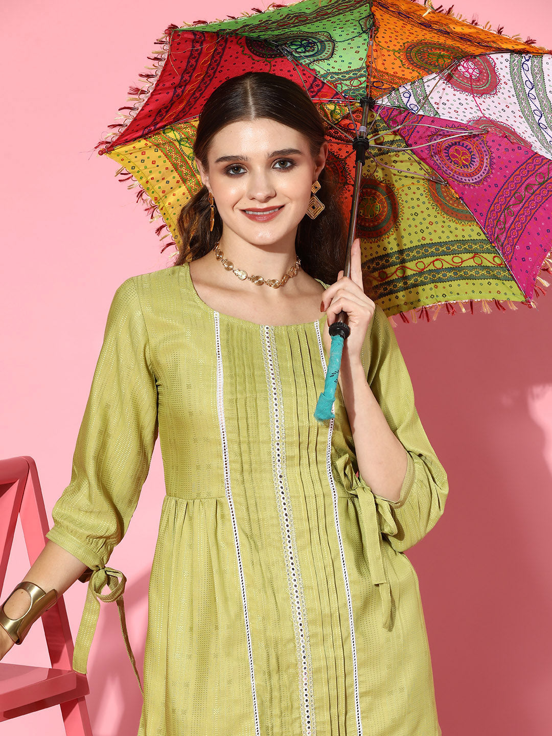 Self Design Rayon Blend Co-Ords Set