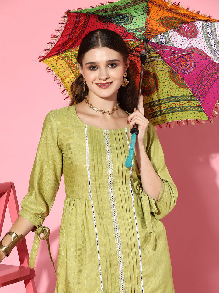 Self Design Rayon Blend Co-Ords Set