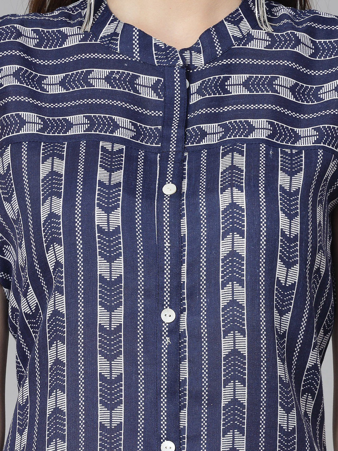 Printed Cotton Blend Straight Kurta Pant Set