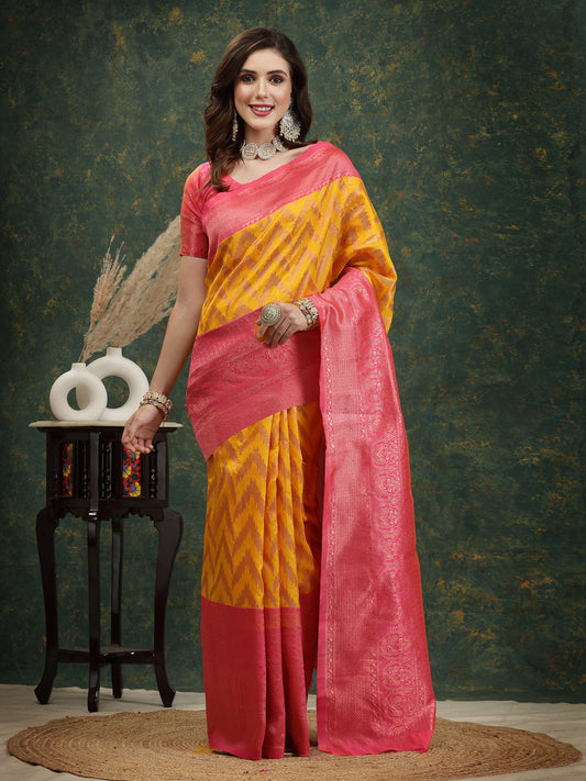 Woven Design Zari Pure Silk Banarasi Saree