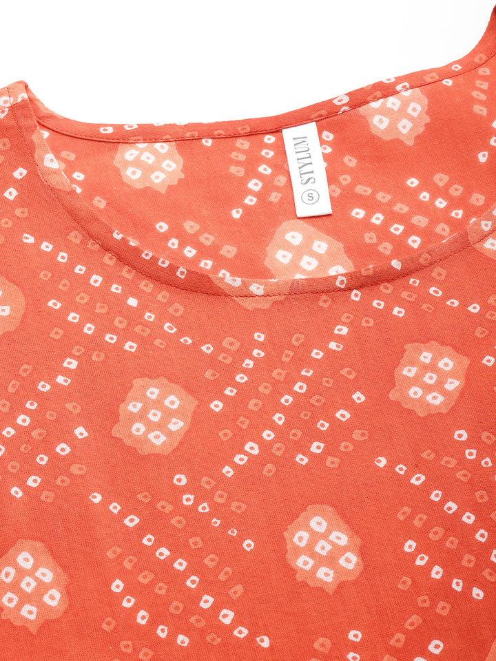Bandhej Printed Cotton Top