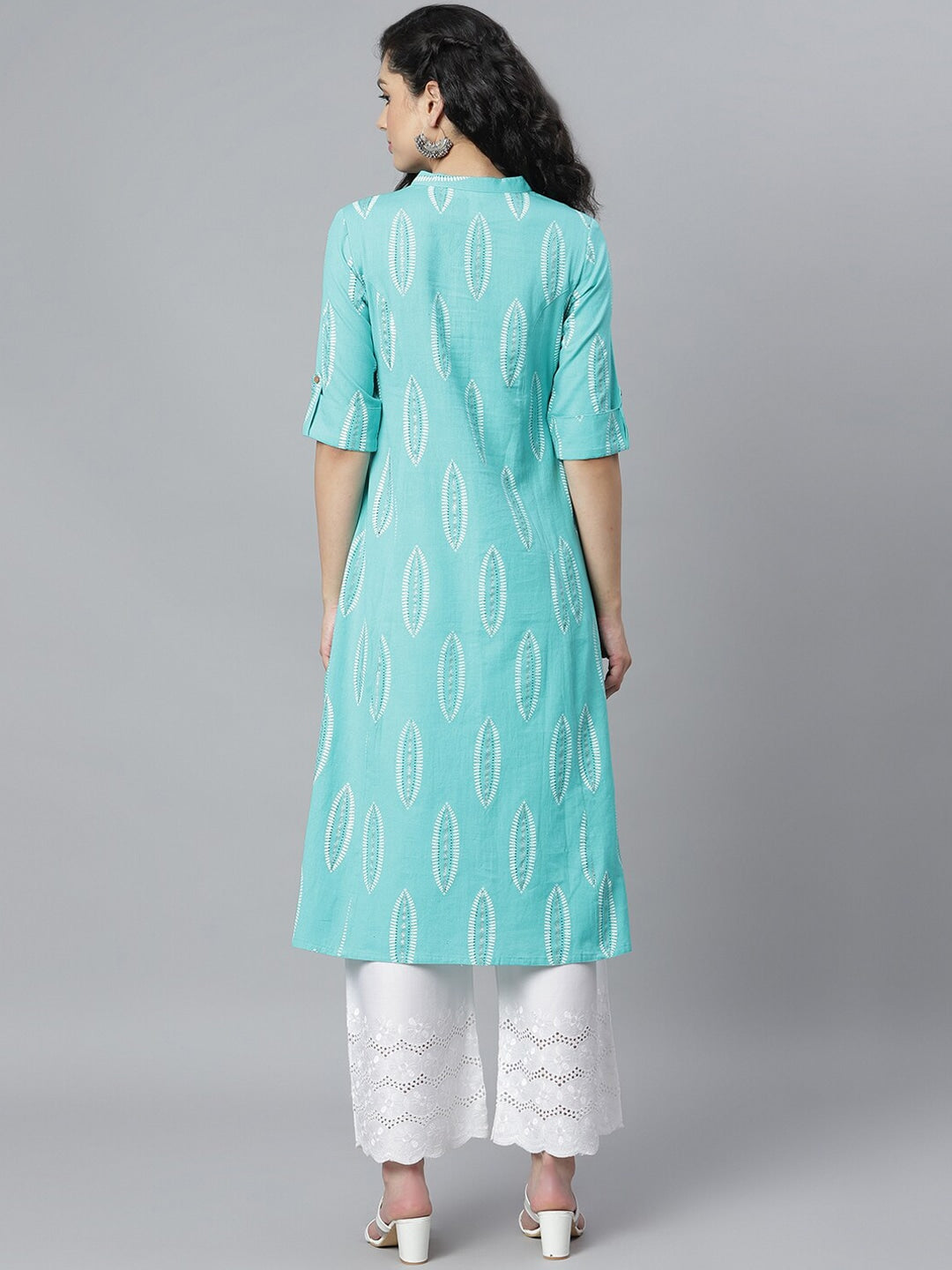 Women's Printed Rayon A-Line Kurta