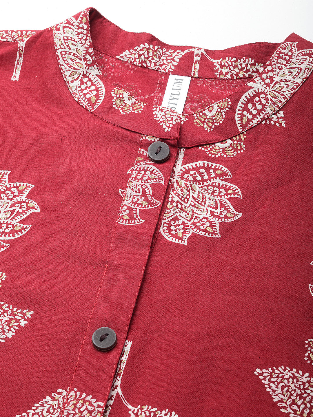 Floral Printed Rayon Straight Kurta