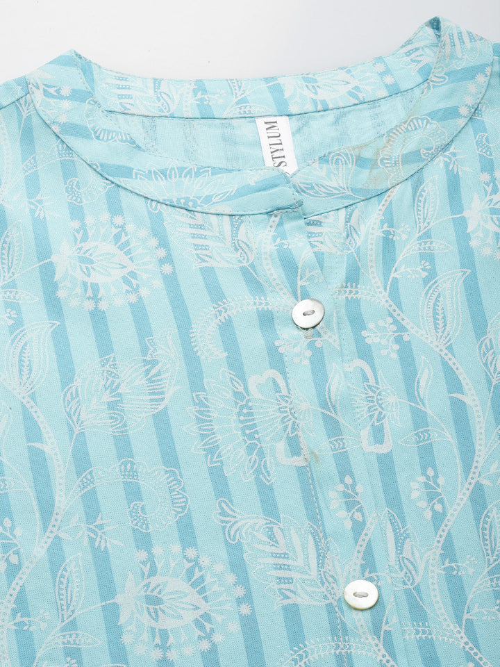 Printed Rayon A-Line Kurta