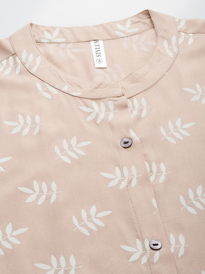 Printed Rayon A-Line Kurta