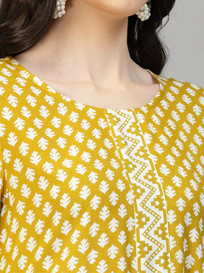 Printed Cotton Kurta Dupatta Set