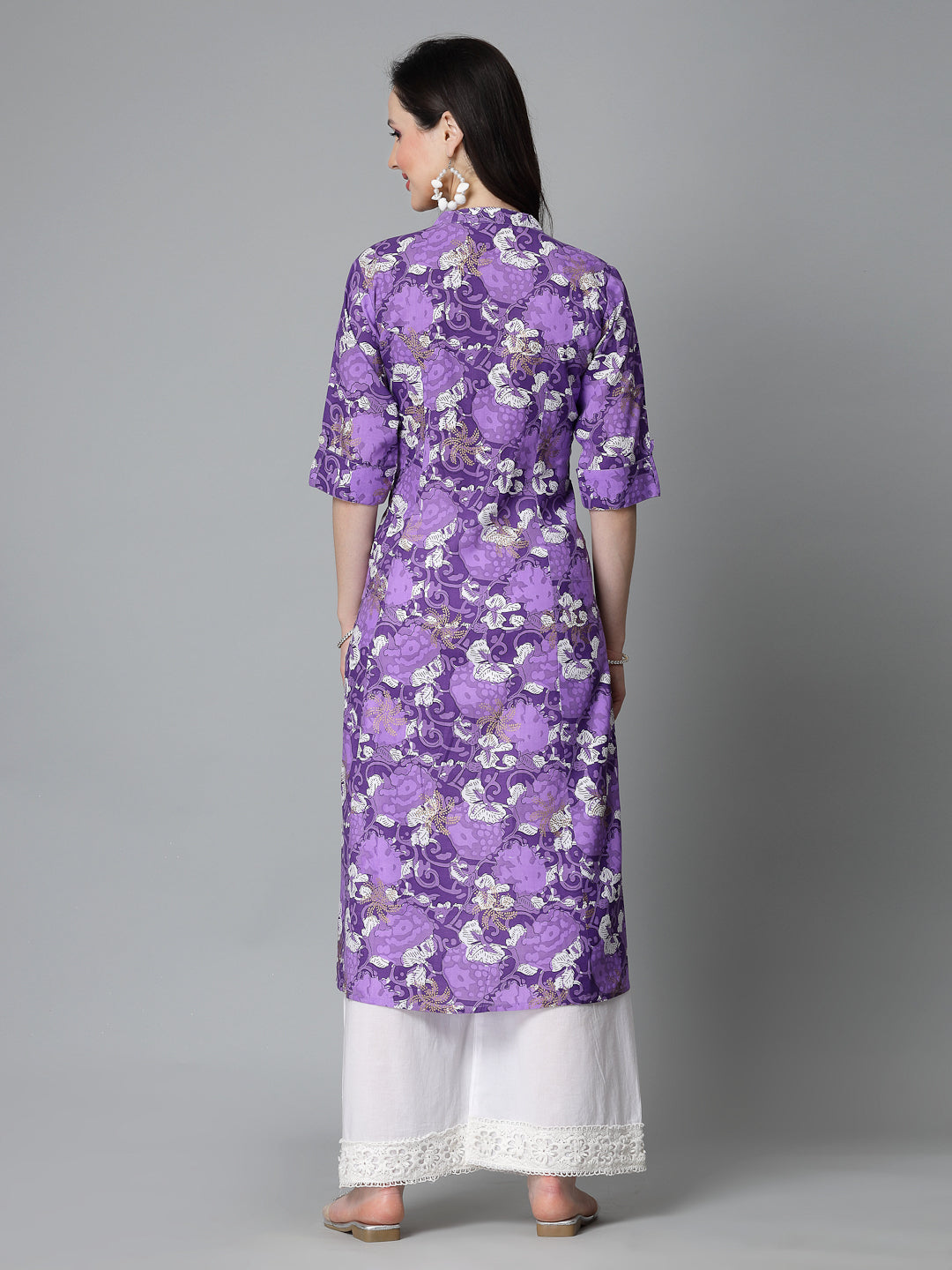 Printed Rayon A-Line Kurta