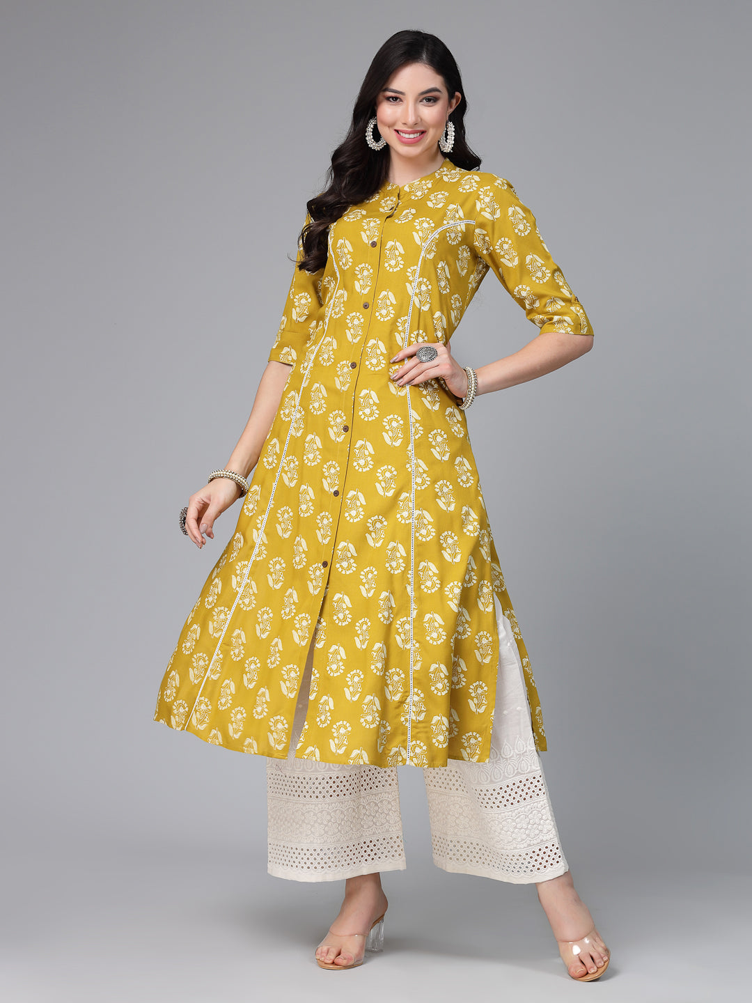 Stylum green rayon printed kurta – wholesale manufacturer &amp; exporter from India
