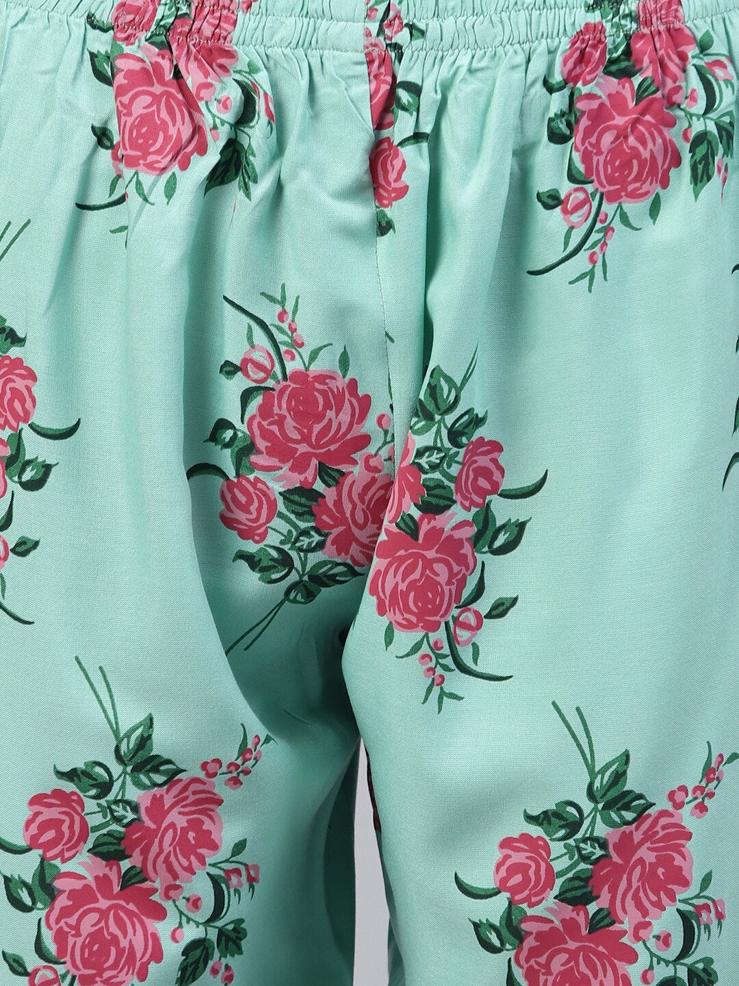 Rayon Floral Print Shirt &amp; Pyjama set