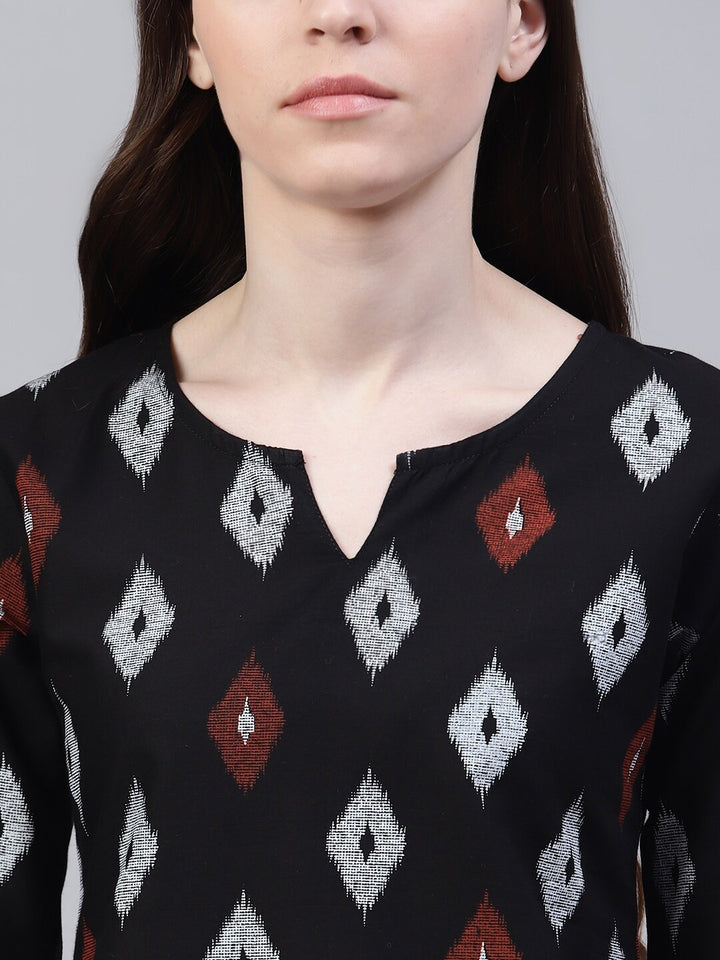 Cotton Geometric Print Night Suit Set