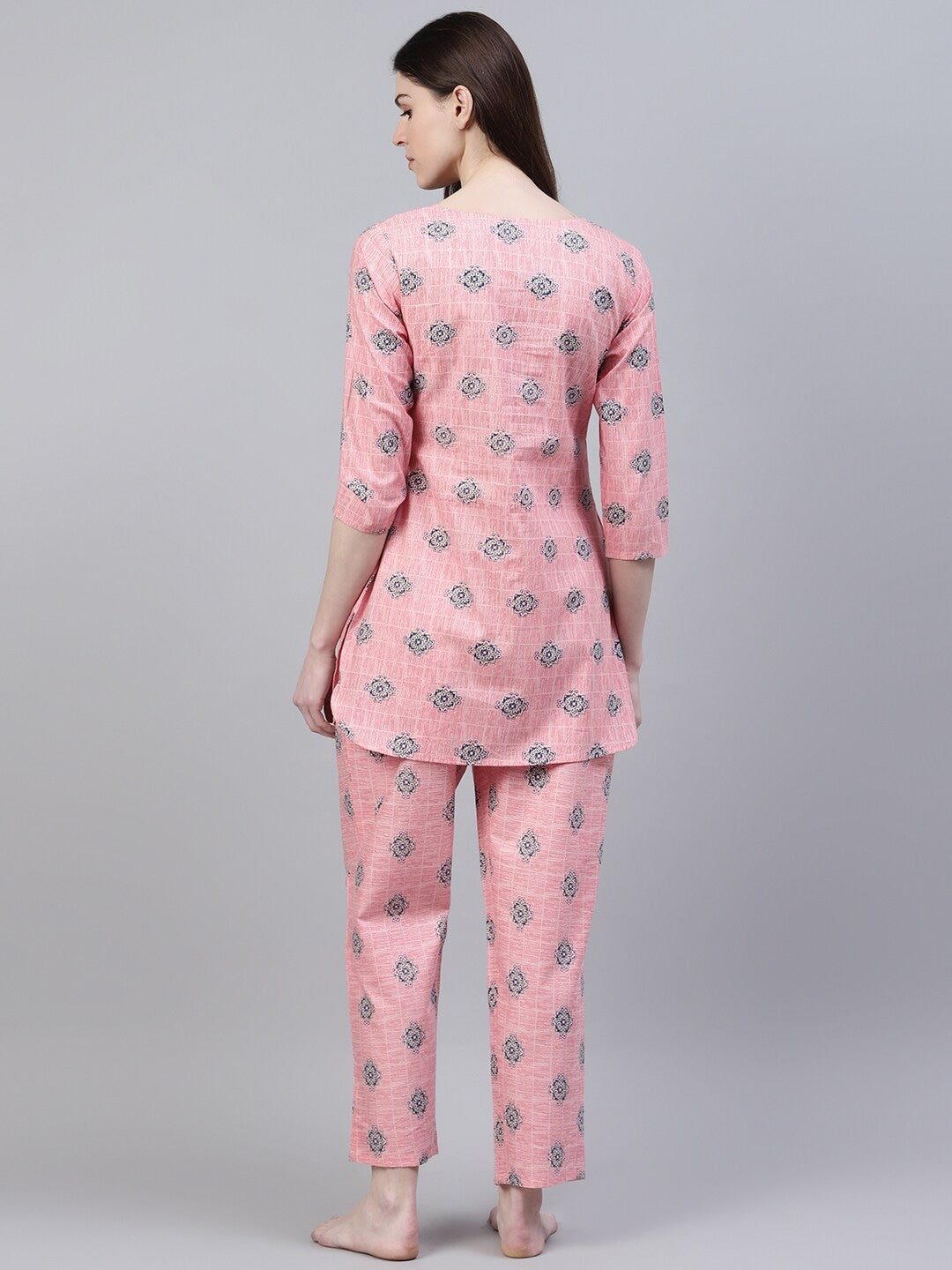 Cotton Floral Print Night Suit Set