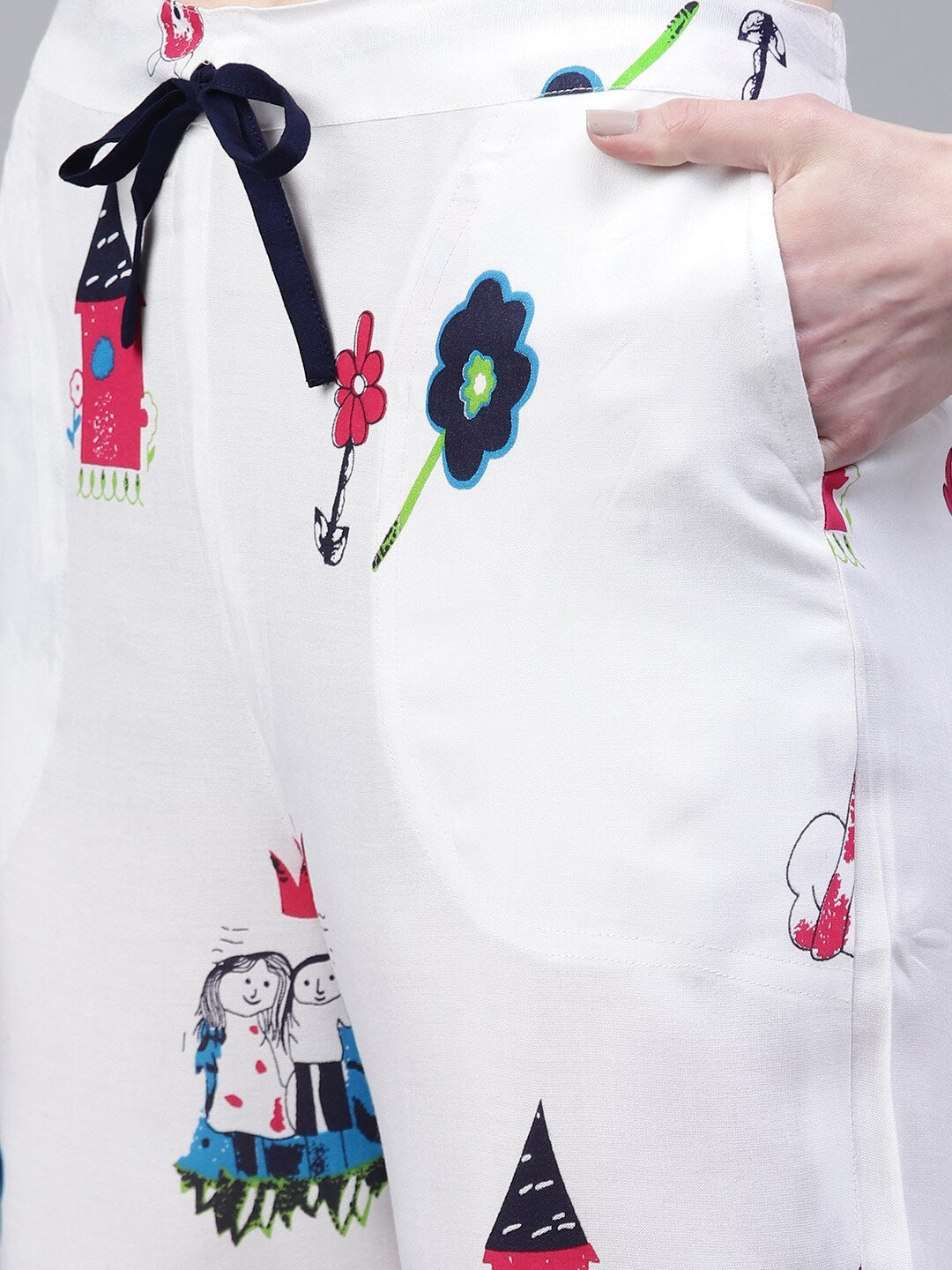 Rayon Abstract Printed Shirt & Pyjama set