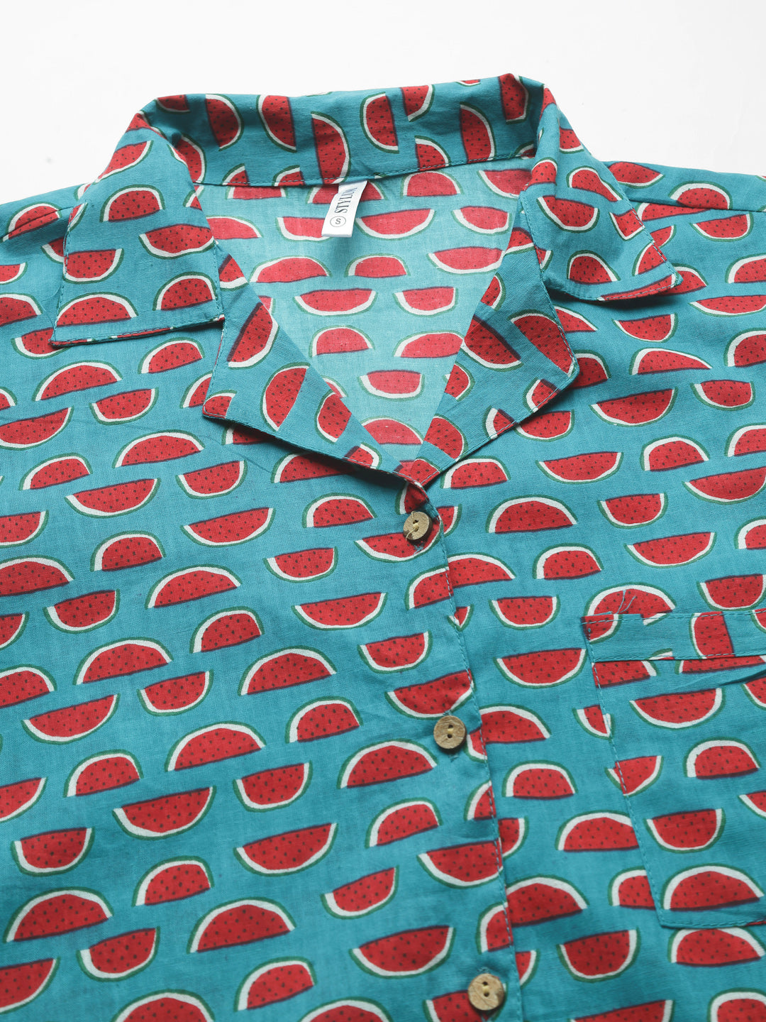 Printed Cotton Night Suit Set