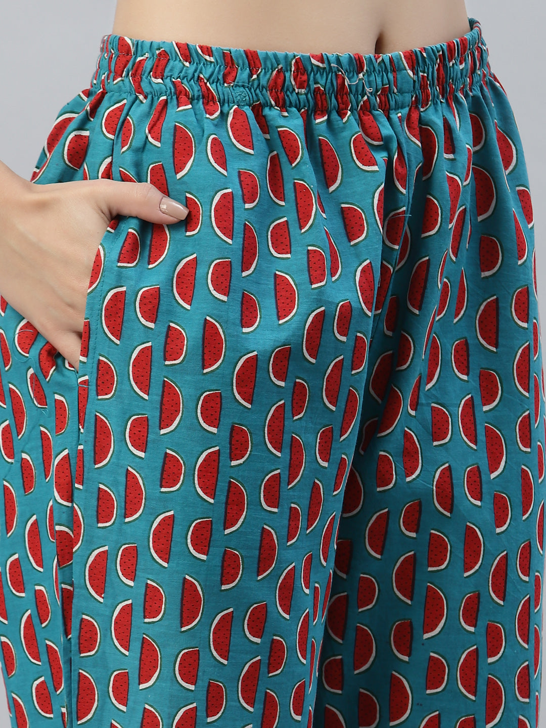 Printed Cotton Night Suit Set