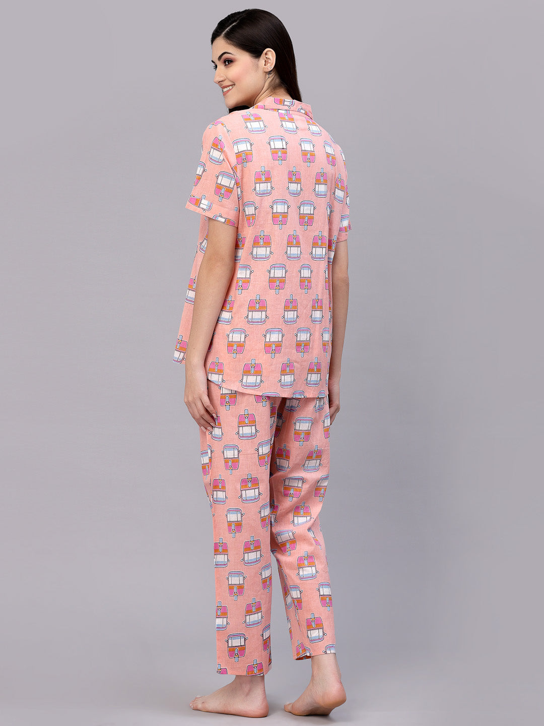 Printed Cotton Night Suit