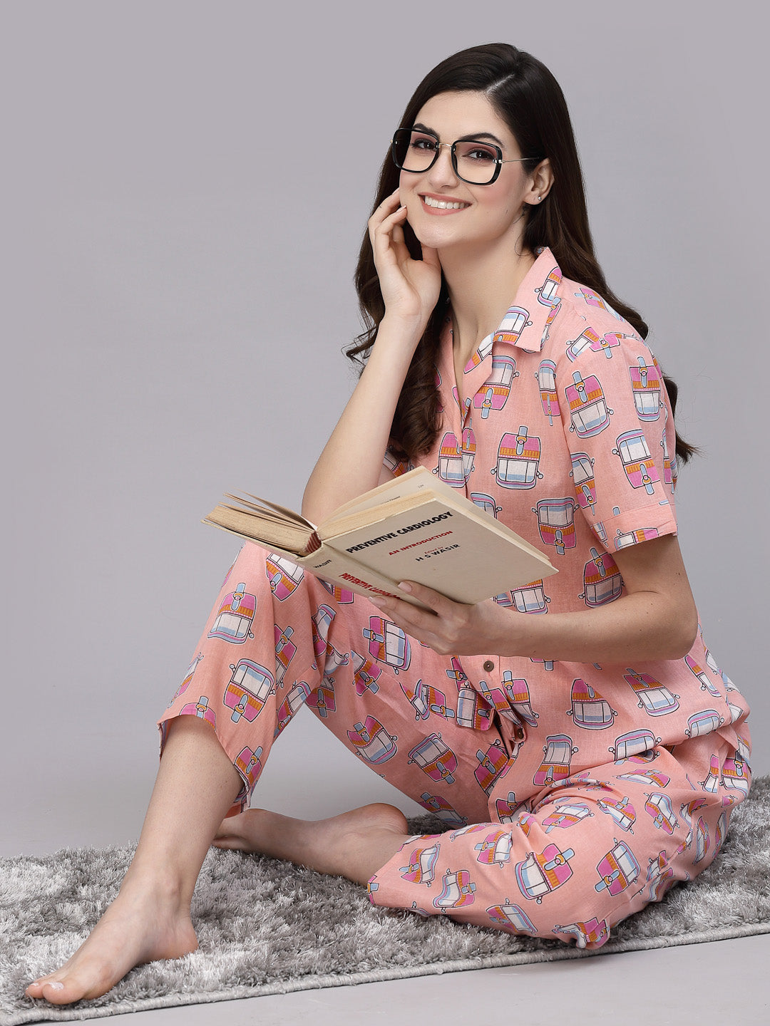 Printed Cotton Night Suit