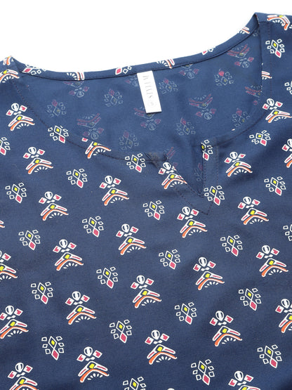 Quirky Printed Rayon Night Suit