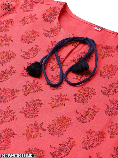 Women Pink &Ethnic Motifs Printed A-Line Dress