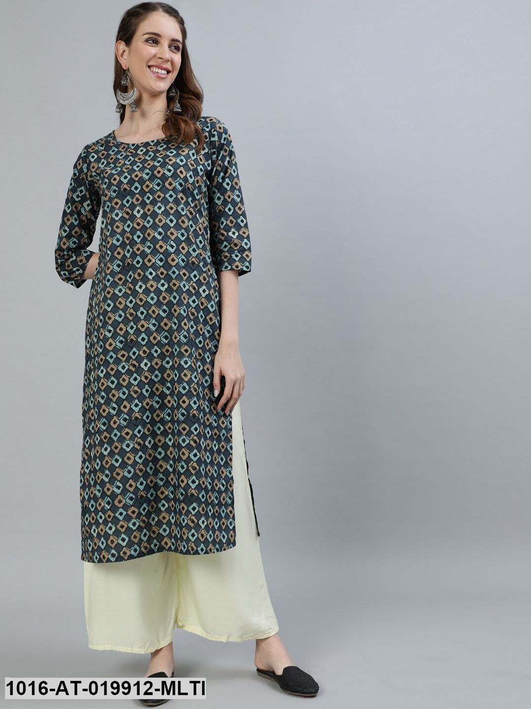 Multi Geometric Printed Kurta