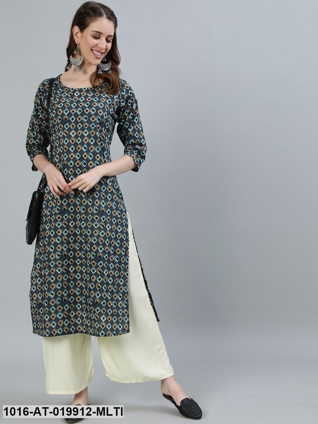 Multi Geometric Printed Kurta