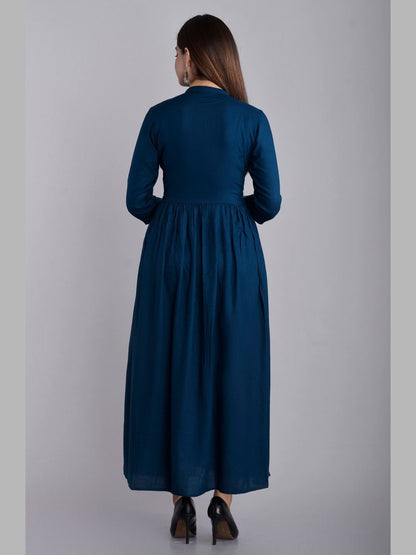 Women Rayon Flared Kurta