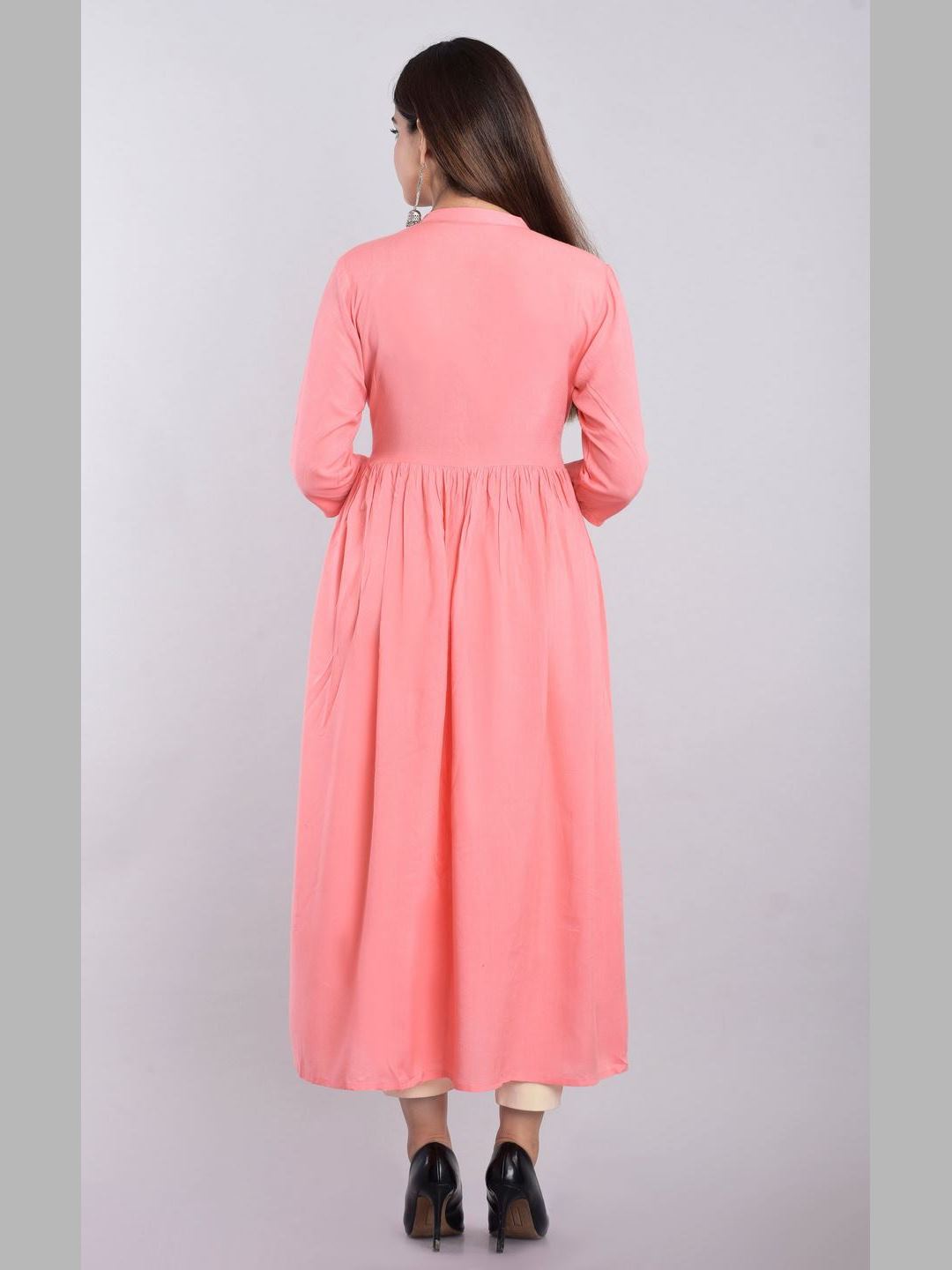 Women Rayon Flared Kurta