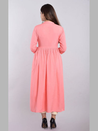 Women Rayon Flared Kurta