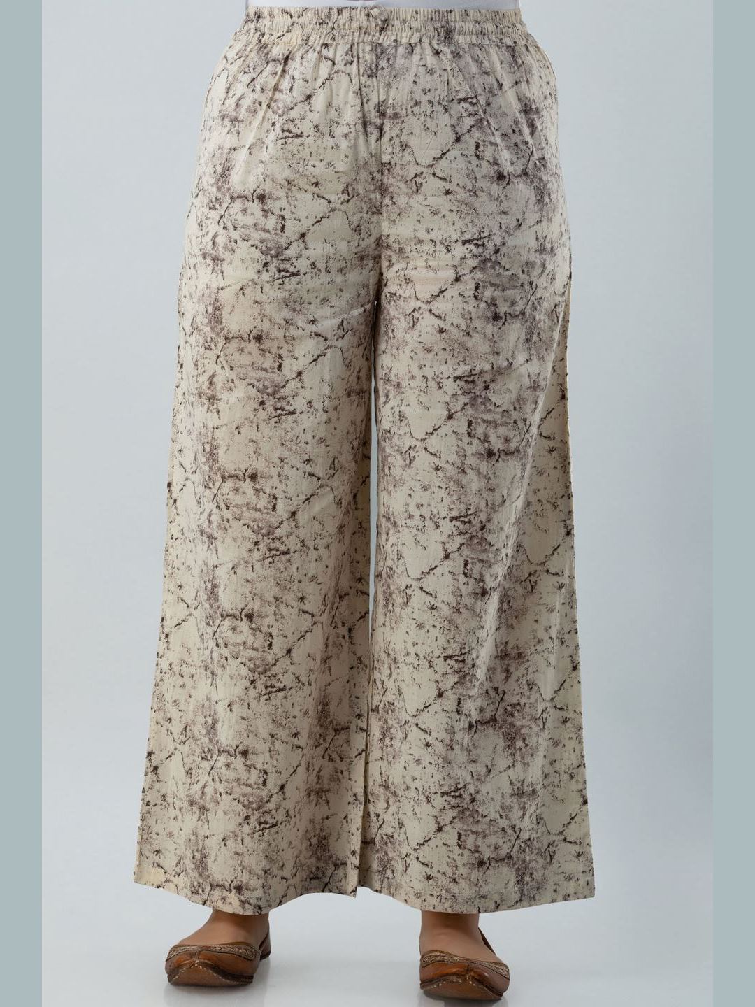 Printed Cotton Round Neck 3/4 Sleeve Straight Calf Length Kurta Set With Dupatta