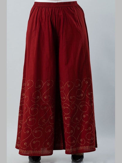 Printed Cotton Round Neck 3/4 Sleeve Straight Calf Length Kurta Set With Dupatta