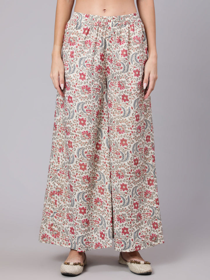 Rayon Calf Length Printed Straight 3/4 Sleeve Round Neck kurta Bottom