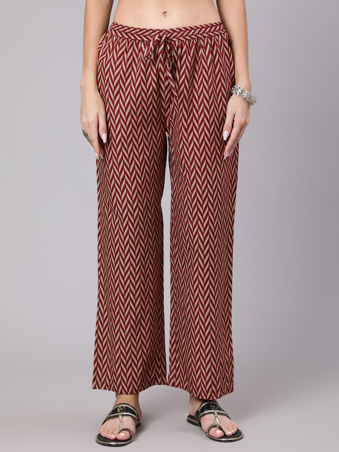 Cotton Calf Length Printed Flared 3/4 Sleeve Round Neck Kurta Bottom Dupatta Set