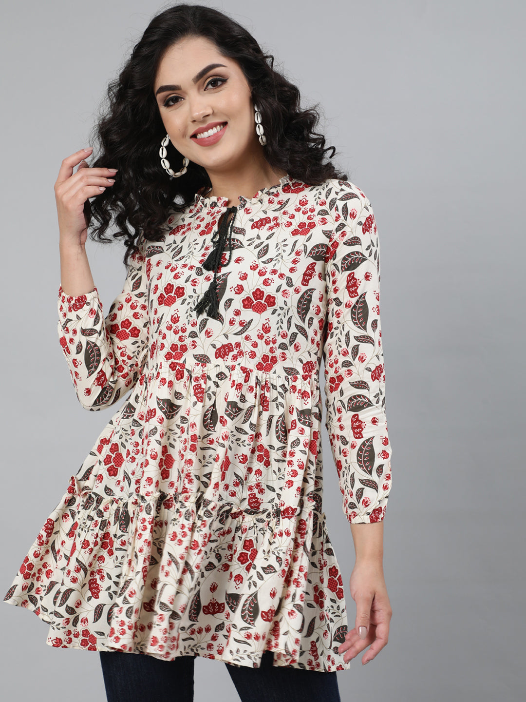 Rayon Floral Printed Top