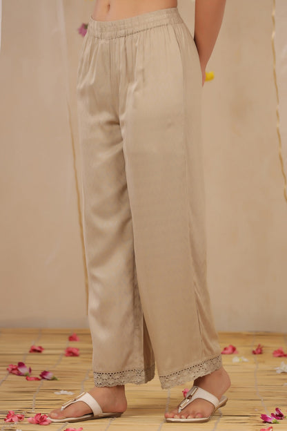 Sandgrey Rayon Dobby Flared Palazzo