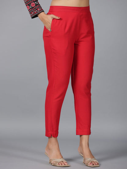 Black Printed Woolen Straight Kurta