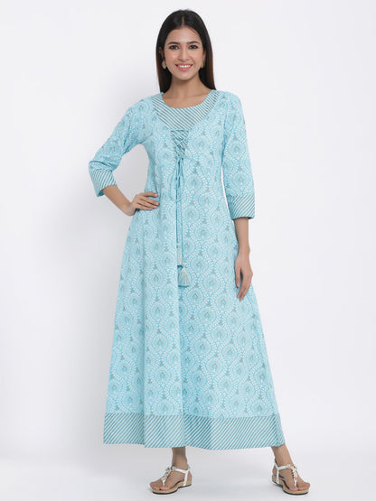 Cotton Printed Anarkali Gown