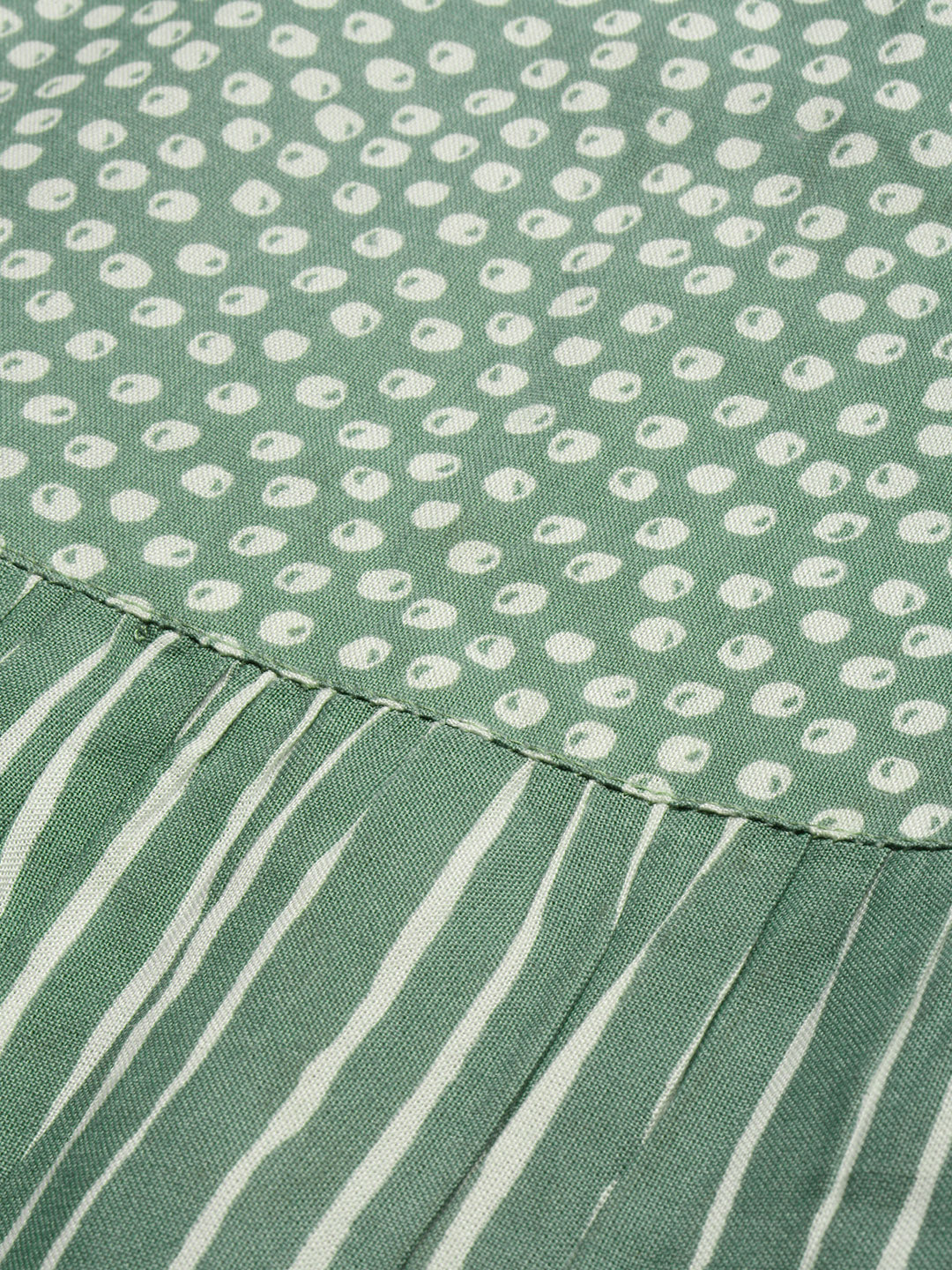 Rayon Printed A-line Short Dress