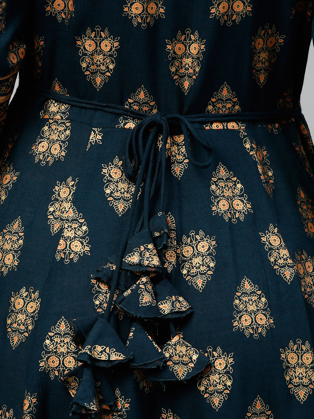 Rayon Printed Anarkali Kurta With Dupatta