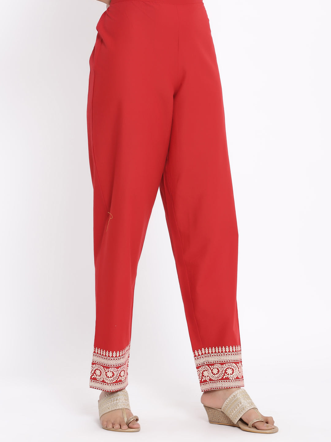 Cotton Round Nack Kurta And Palazzo Set