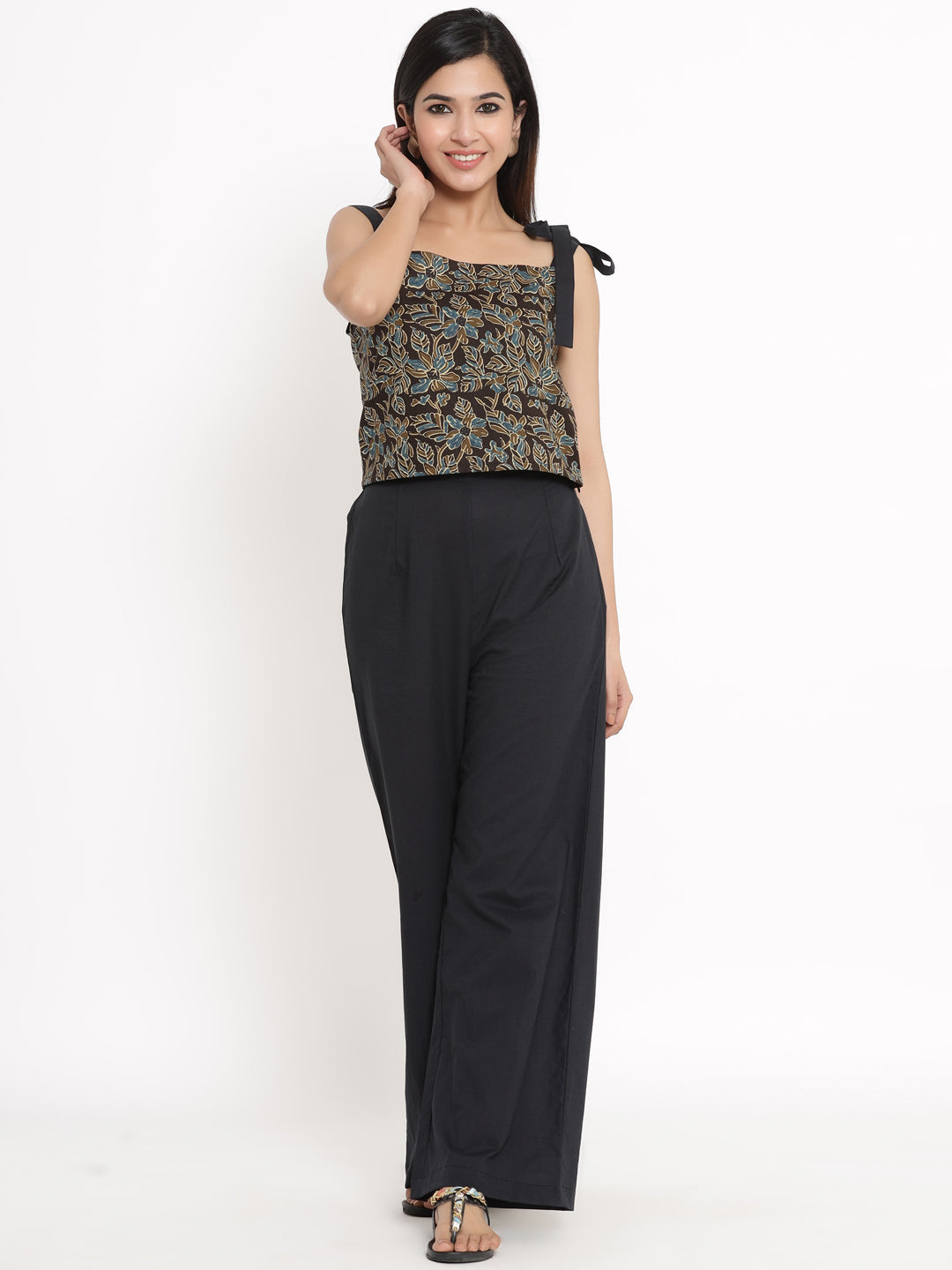 Cotton Printed Regular Top & Palazzo Set