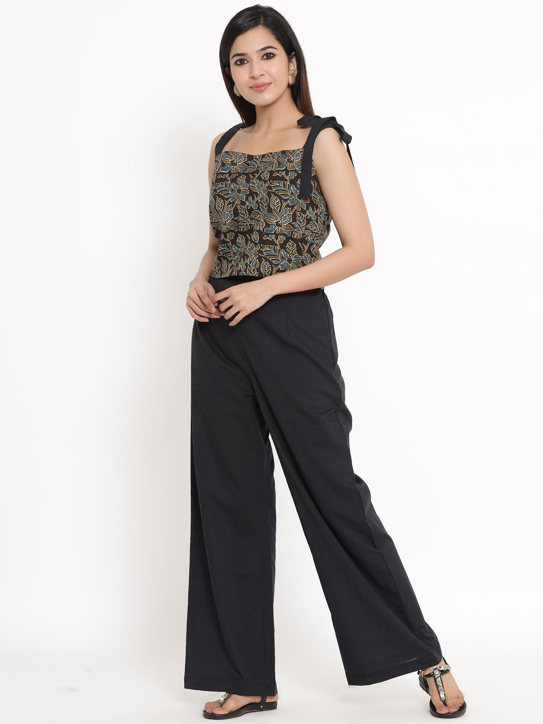 Cotton Printed Regular Top & Palazzo Set