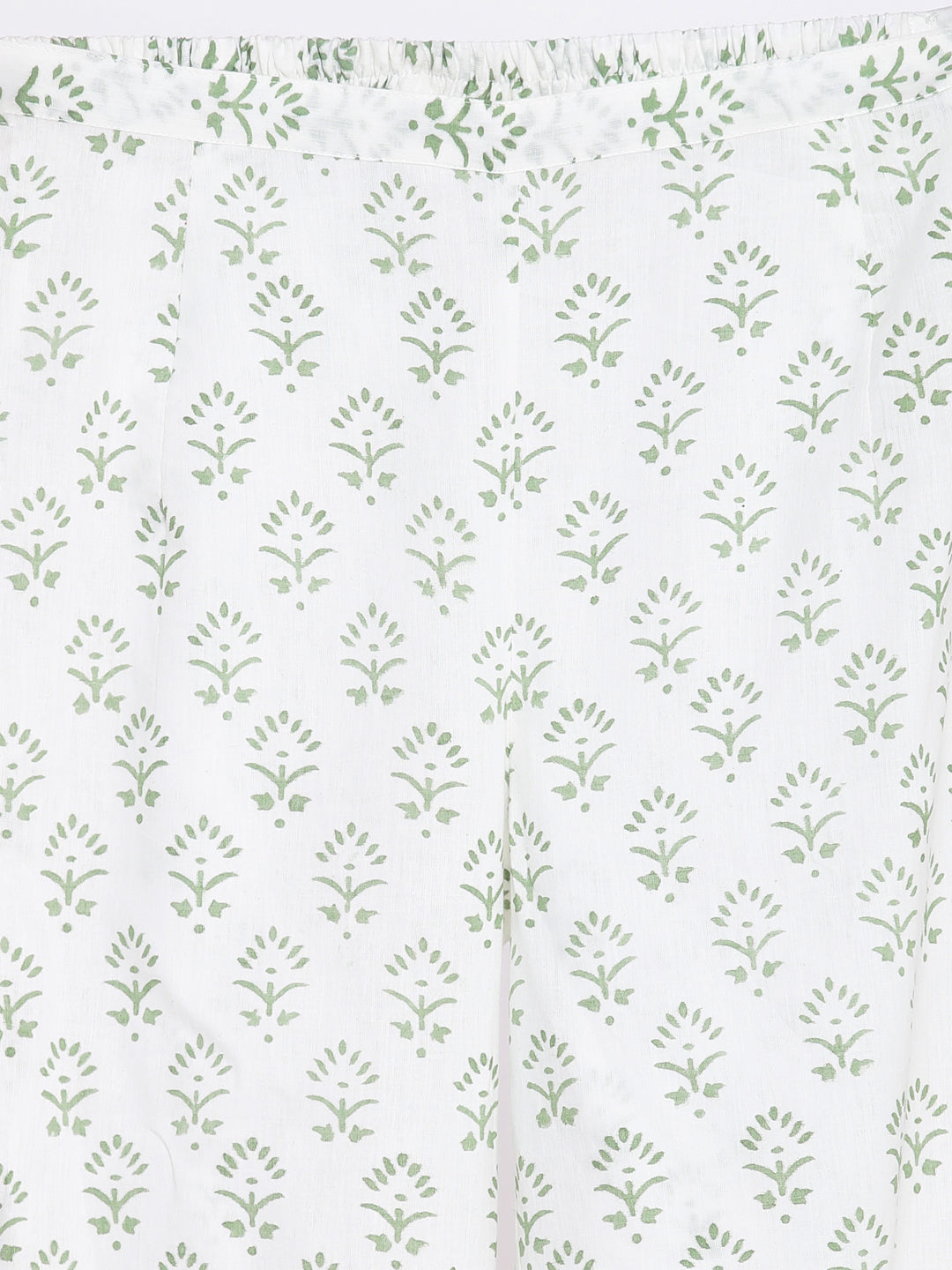 Cotton Printed Flared Kurta Palazzo Dupatta