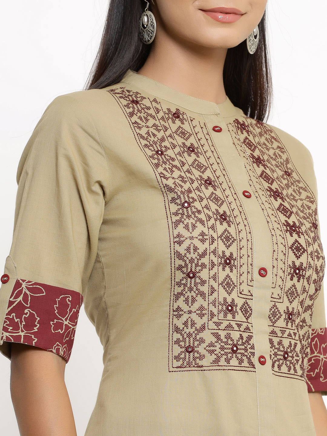 Cotton Printed Straight Kurta Palazzo Set