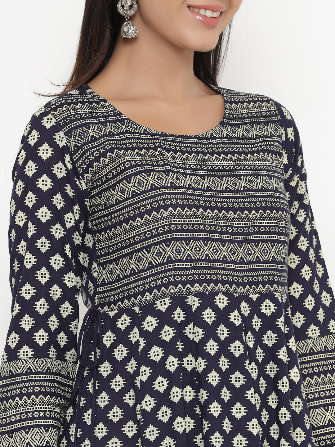 Rayon Printed Regular Kurta With Dupatta