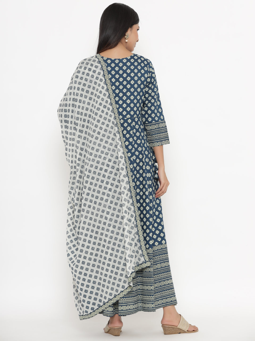 Rayon Printed Regular Kurta With Dupatta