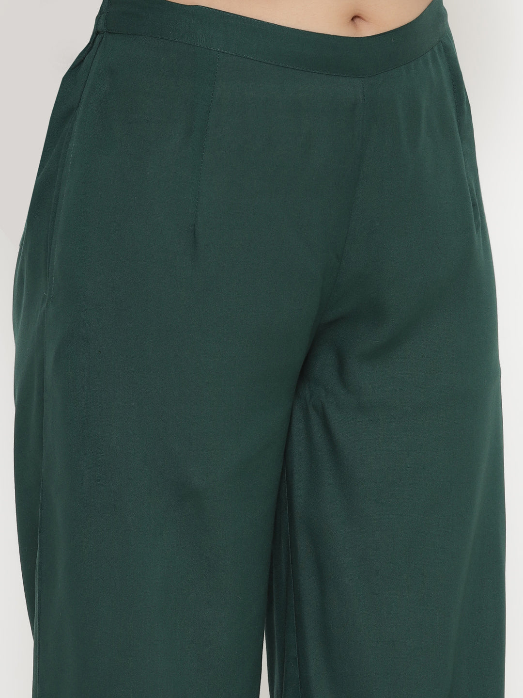 Rayon Printed Regular Kurta Palazzo Set