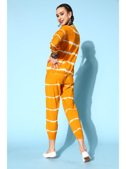 Cotton Dyed Regular Ethnic Set (Mustard)